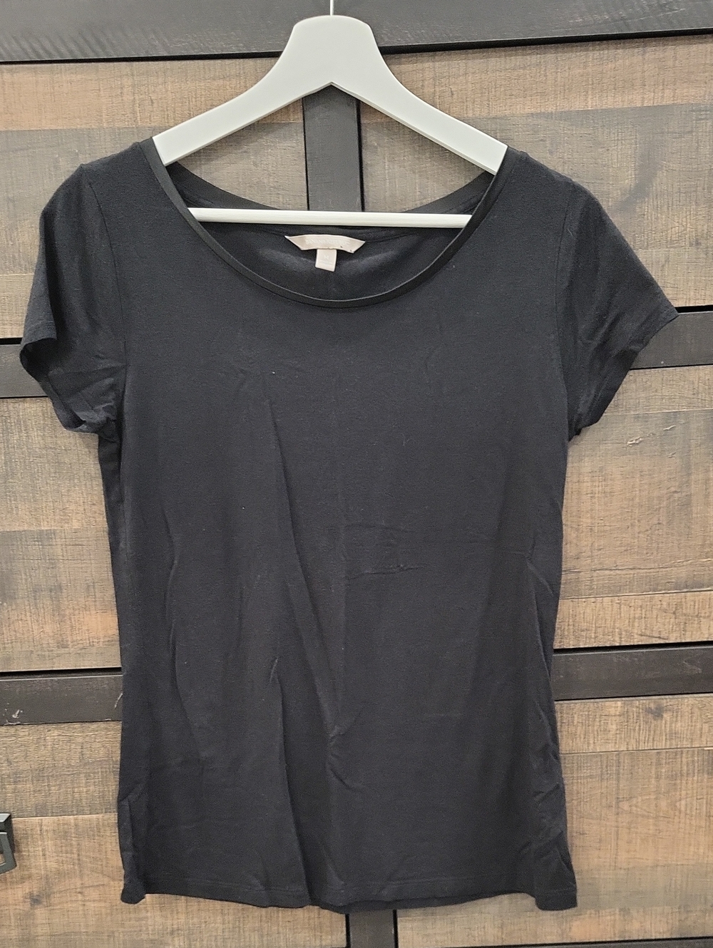 Banana Republic Black Short Sleeve Crewneck Tee